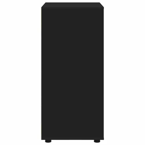  Tároló szekrények 2 pcs Fekete 60 x 48 x 105 cm Faanyag