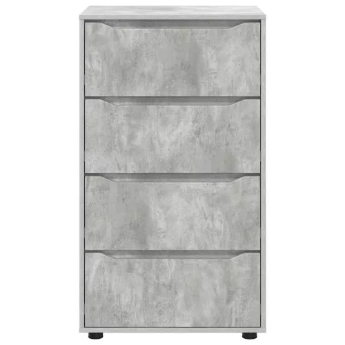  Tároló szekrények 2 pcs Beton Szürke 60 x 48 x 105 cm Faanyag