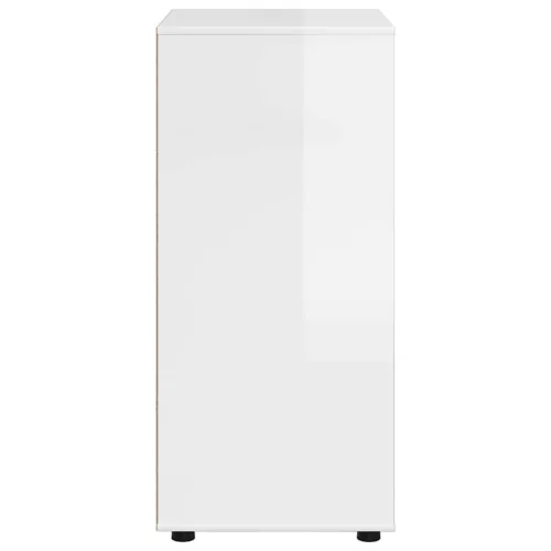  Tároló szekrények 2 pcs Magas Fényű Fehér 60 x 48 x 105 cm