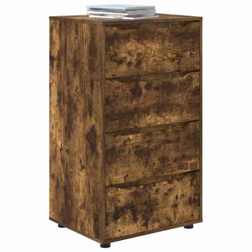  Tároló szekrények 2 pcs Füstölt tölgy 60 x 48 x 105 cm Faanyag