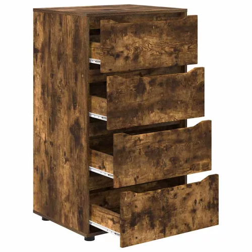  Tároló szekrények 2 pcs Füstölt tölgy 60 x 48 x 105 cm Faanyag