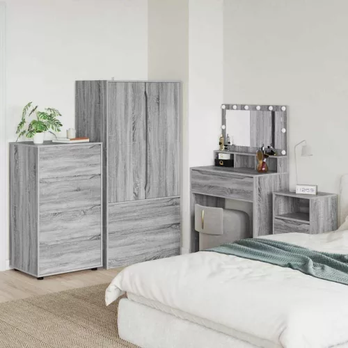  Tároló szekrények 2 pcs Szürke Sonoma 60 x 48 x 105 cm Faanyag