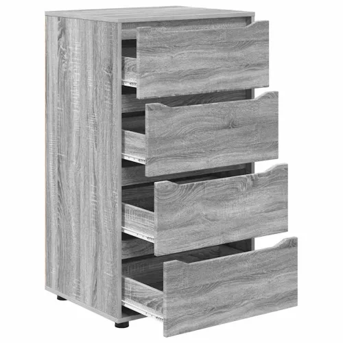  Tároló szekrények 2 pcs Szürke Sonoma 60 x 48 x 105 cm Faanyag