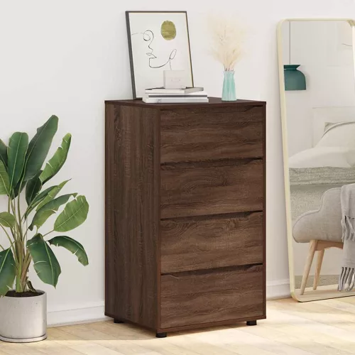  Tároló szekrények 2 pcs Barna Tölgy 60 x 48 x 105 cm Faanyag