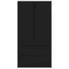  Fürdőszoba Székény fiókkal Fekete 79,5 x 49 x 156 cm Faanyag