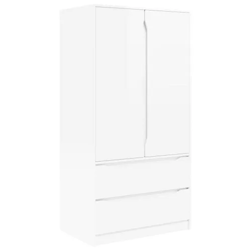  Fürdőszoba Székény Magas Fényű Fehér 79,5 x 49 x 156 cm Faanyag