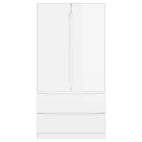  Fürdőszoba Székény Magas Fényű Fehér 79,5 x 49 x 156 cm Faanyag