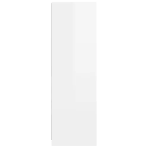  Fürdőszoba Székény Magas Fényű Fehér 79,5 x 49 x 156 cm Faanyag