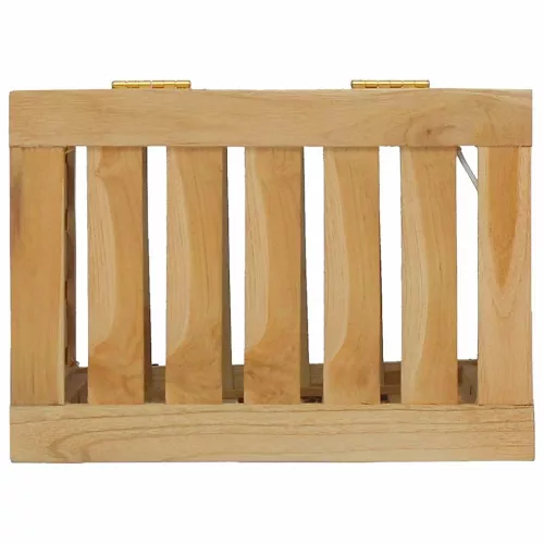  tömör tíkfa szennyestartó 35 x 25 x 60 cm