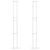  Kiállító Állvány 2 pcs Fehér 30 x 24 x 208 cm Vas