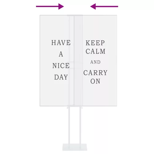  Kiállító Állvány 2 pcs Fehér 30 x 24 x 208 cm Vas