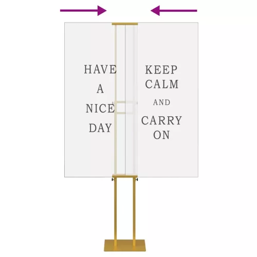  Kiállító Állvány 2 pcs Arany 30 x 24 x 208 cm Vas