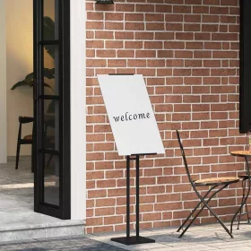  Kiállító Állvány 2 pcs Fekete 26.5 x 26.5 x 127 cm Vas