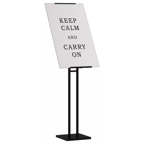  Kiállító Állvány 2 pcs Fekete 26.5 x 26.5 x 127 cm Vas