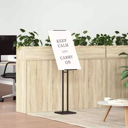  Kiállító Állvány 2 pcs Fekete 26.5 x 26.5 x 127 cm Vas