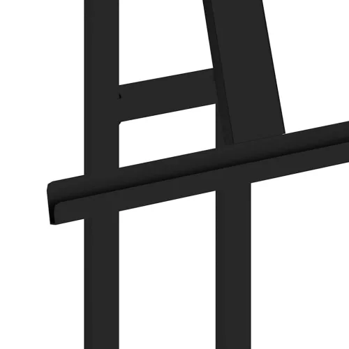  Kiállító Állvány 2 pcs Fekete 26.5 x 26.5 x 127 cm Vas