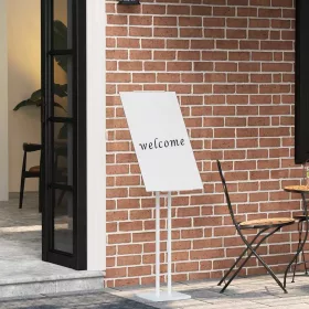  Kiállító Állvány 2 pcs Fehér 26.5 x 26.5 x 127 cm Vas