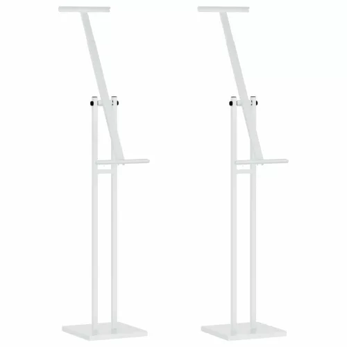  Kiállító Állvány 2 pcs Fehér 26.5 x 26.5 x 127 cm Vas