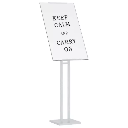  Kiállító Állvány 2 pcs Fehér 26.5 x 26.5 x 127 cm Vas