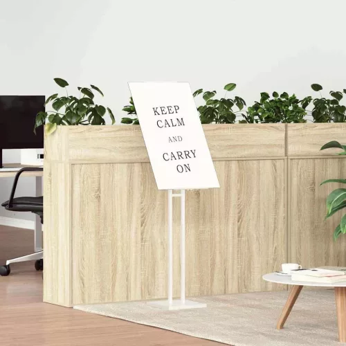  Kiállító Állvány 2 pcs Fehér 26.5 x 26.5 x 127 cm Vas