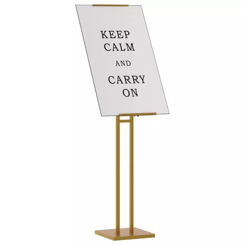  Kiállító Állvány 2 pcs Arany 26.5 x 26.5 x 127 cm Vas