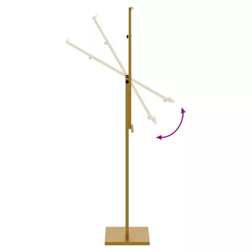  Kiállító Állvány 2 pcs Arany 26.5 x 26.5 x 127 cm Vas