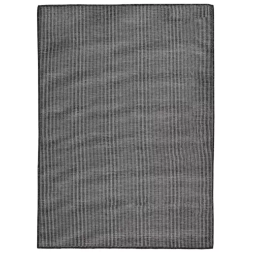  szürke lapos szövésű kültéri szőnyeg 200 x 280 cm