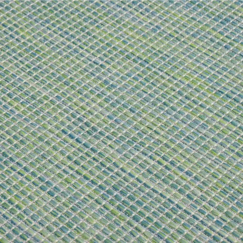 türkizkék lapos szövésű kültéri szőnyeg 160 x 230 cm
