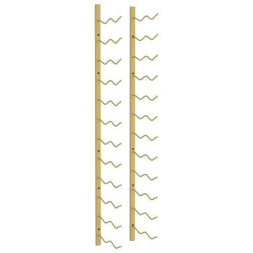  arany vas falra szerelhető bortartó állvány 24 palacknak