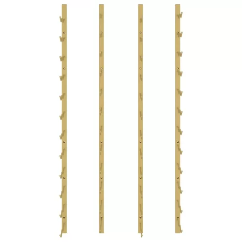  2 db fehér vas falra szerelhető bortartó állvány 24 palacknak