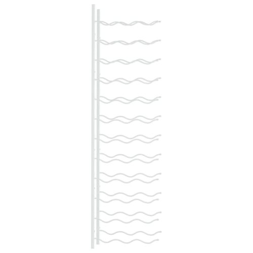  fehér vas falra szerelhető bortartó állvány 36 palacknak