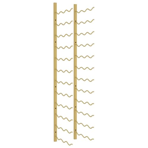  arany vas falra szerelhető bortartó állvány 36 palacknak