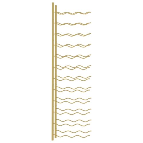  arany vas falra szerelhető bortartó állvány 36 palacknak