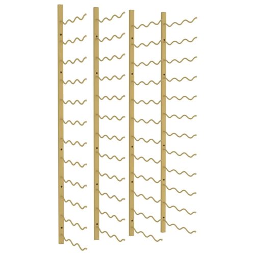  2 db arany vas falra szerelhető bortartó állvány 36 palacknak