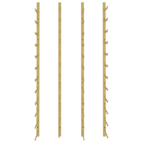  2 db arany vas falra szerelhető bortartó állvány 36 palacknak