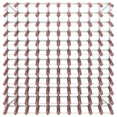  barna tömör fenyőfa bortartó 120 palackhoz