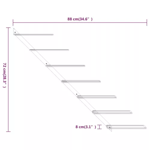  2 db arany fém falra szerelhető bortartó állvány 7 palacknak