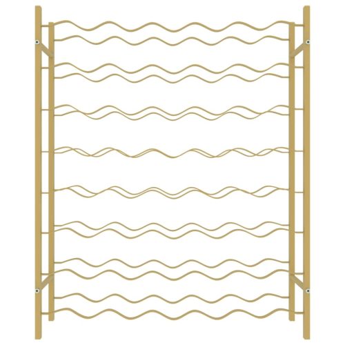  arany fém bortartó állvány 48 palackhoz