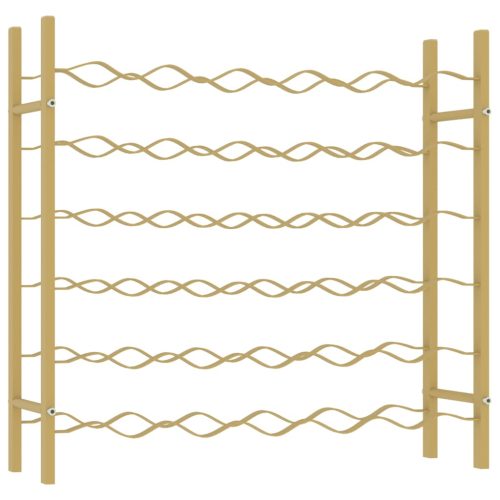  arany fém bortartó állvány 36 palackhoz