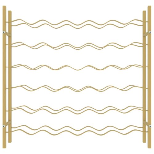  arany fém bortartó állvány 36 palackhoz