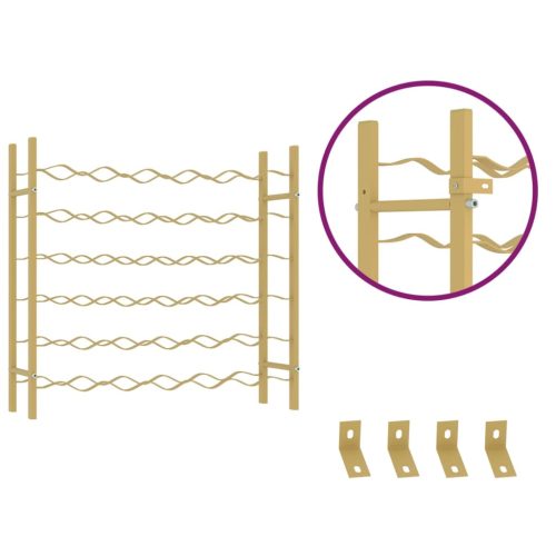  arany fém bortartó állvány 36 palackhoz