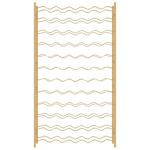  arany fém bortartó állvány 72 palackhoz