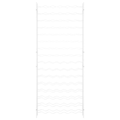  fehér fém bortartó állvány 96 palackhoz