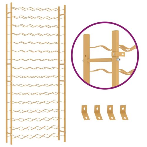  arany fém bortartó állvány 96 palackhoz