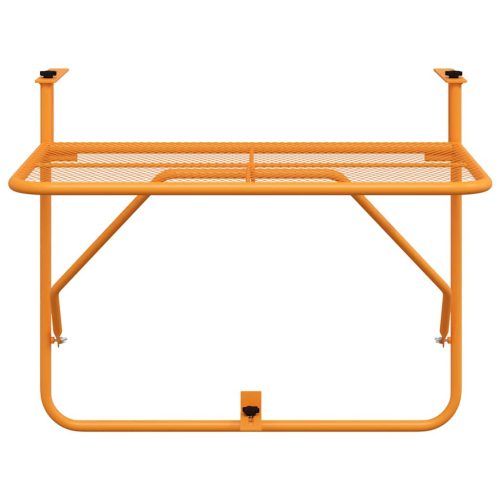  sárga acél erkélyasztal 60 x 40 cm