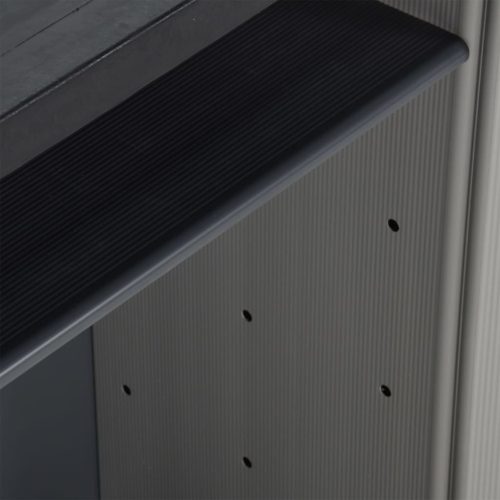  szürke és fekete kerti PP szeméttároló 68 x 40 x 85 cm