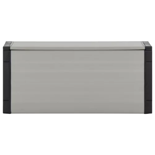  szürke kerti szemetesláda 85 x 34 x 40 cm