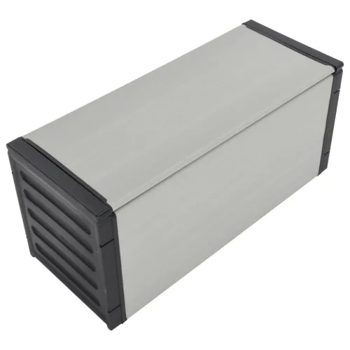  szürke kerti szemetesláda 85 x 34 x 40 cm