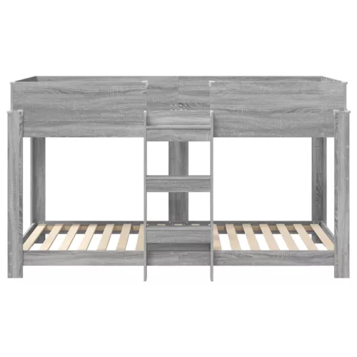  Szükidő ágy matracmal Szürke Sonoma 90 x 200 cm Faanyag