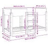  Szükidő ágy matracmal Szürke Sonoma 90 x 200 cm Faanyag